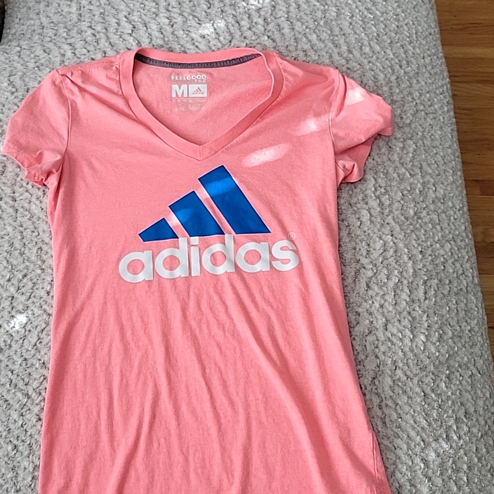 Adidas, Women's Medium, Coral, Climalite